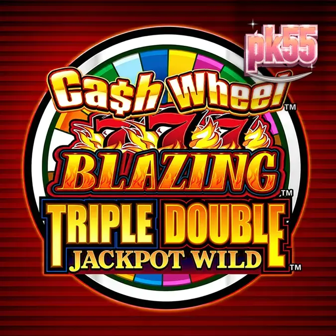 Tampilan visual mesin slot Cash Wheel Blazing 777 dengan simbol klasik dan roda bonus.
