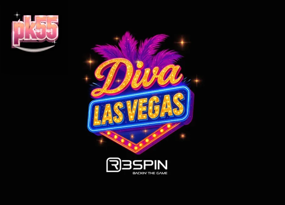 Tampilan visual slot Diva Las Vegas dengan nuansa panggung mewah dan roda bonus emas.